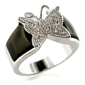 "Belizia" Butterfly Zirconia Gemstone Ring